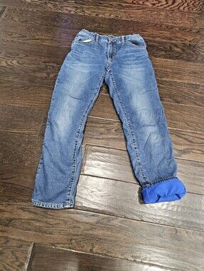 Gap Fleece Lined Jeans, Size 12 Stretch Slim, Very Warm Good Used Condition